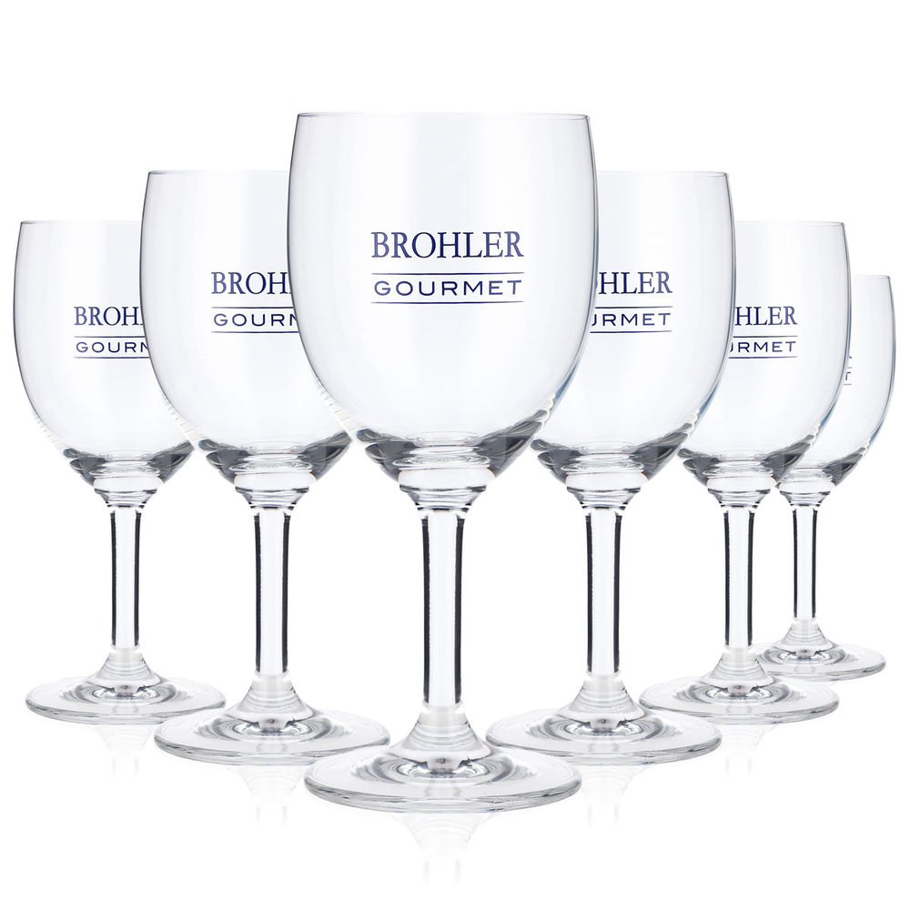 6x Brohler water glass 0.22 l Water glasses Juice glasses Goblet glasses