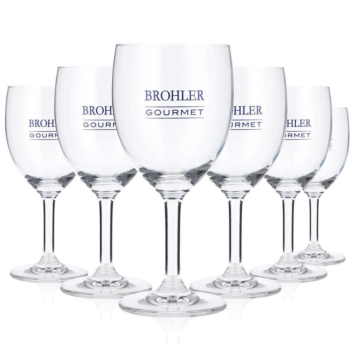 6x Brohler water glass 0.22 l Water glasses Juice glasses Goblet glasses