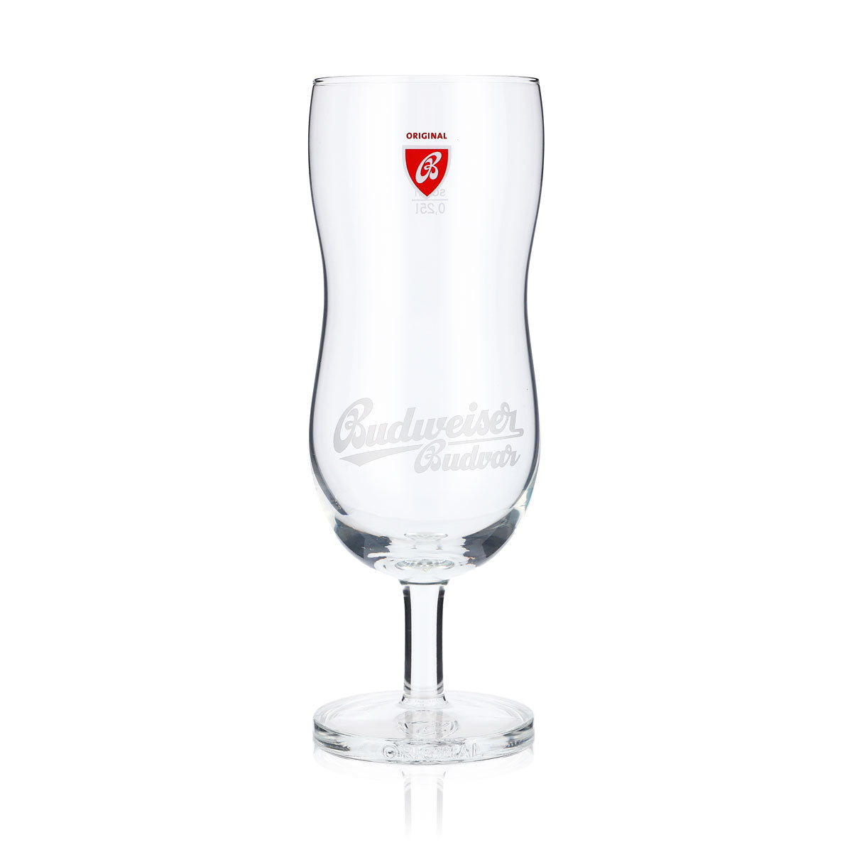 6x Budweiser beer glass 0.25L contoured glass beer glasses designer glasses Budvar – View 2