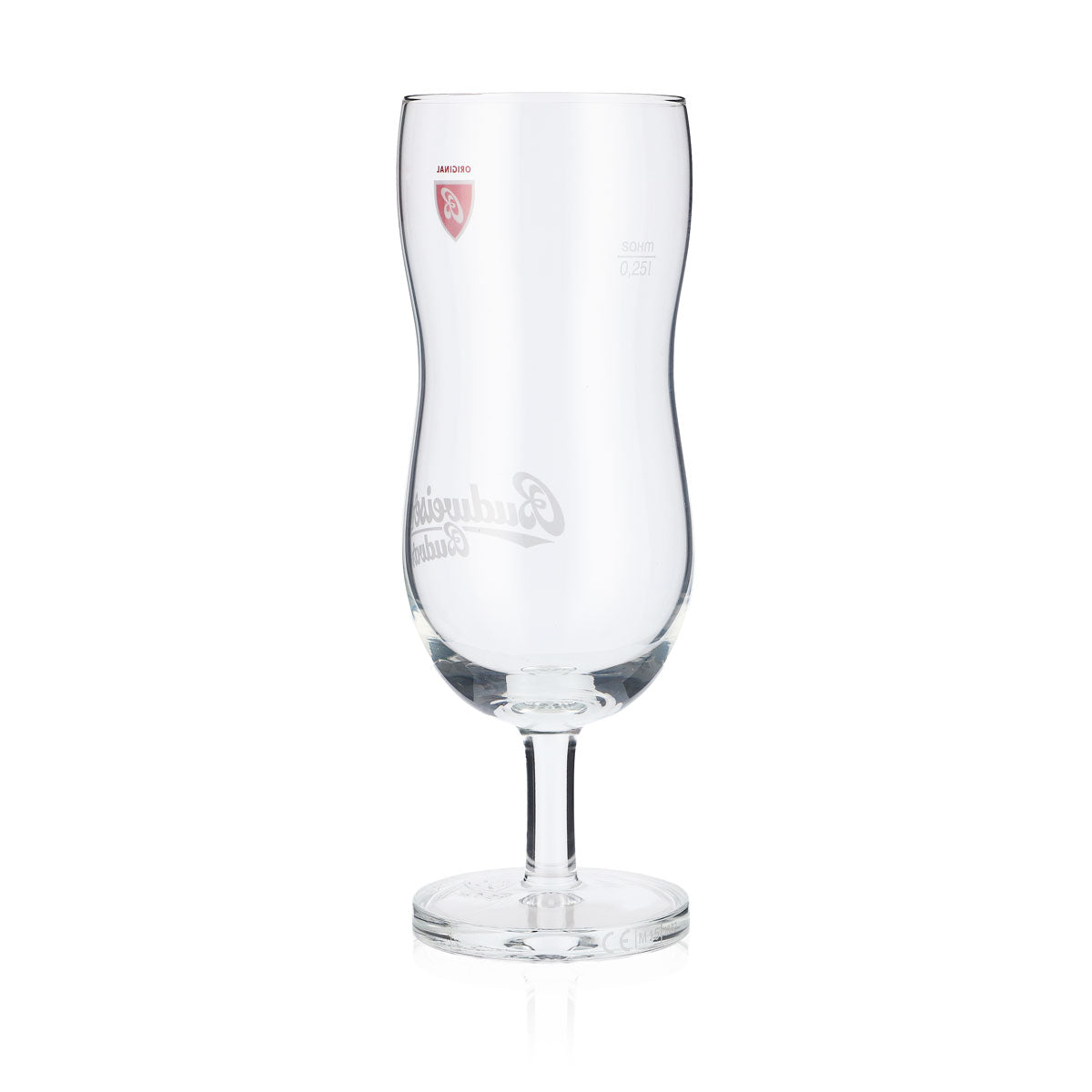 6x Budweiser beer glass 0.25L contoured glass beer glasses designer glasses Budvar – View 4