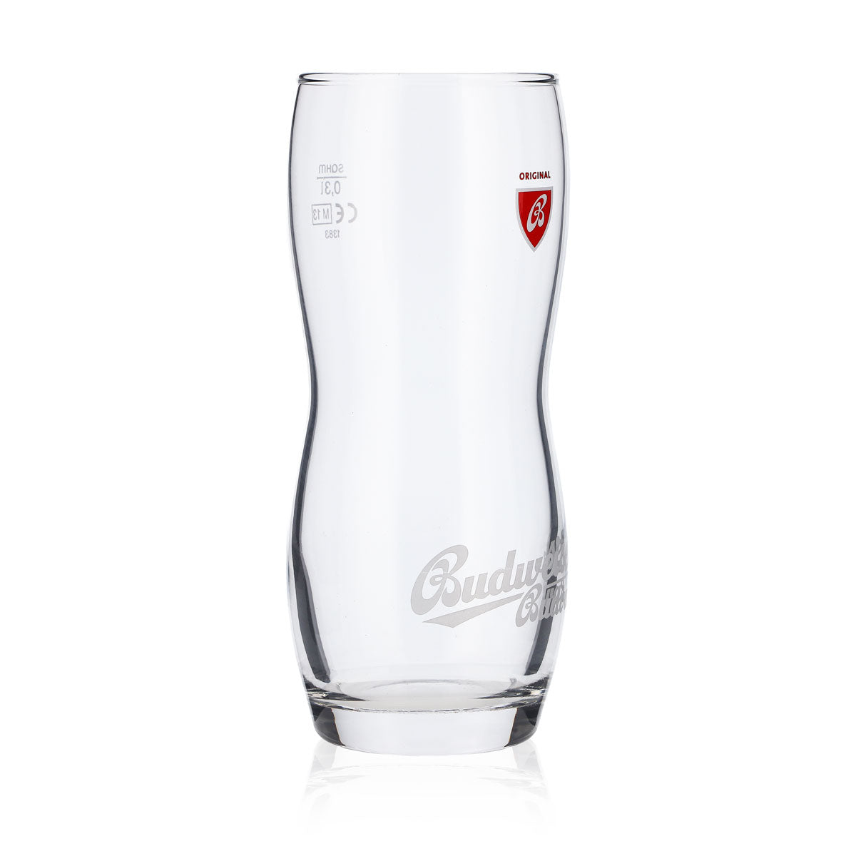 6x Budweiser beer glass 0.3L contoured glass beer glasses designer glasses Budvar – View 3