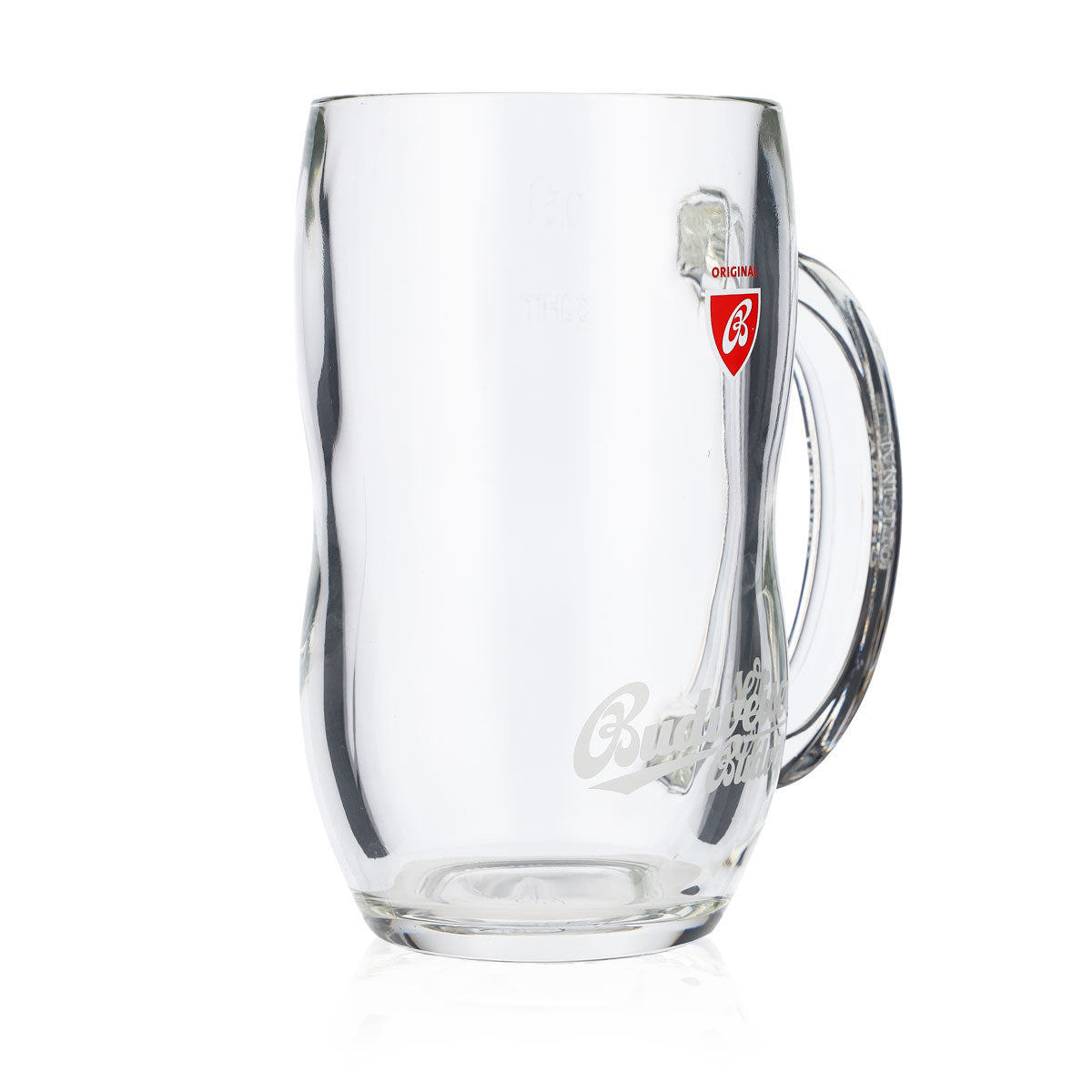 6x Budweiser beer glass 0.5l mug beer stein beer tankard contoured glass – View 3