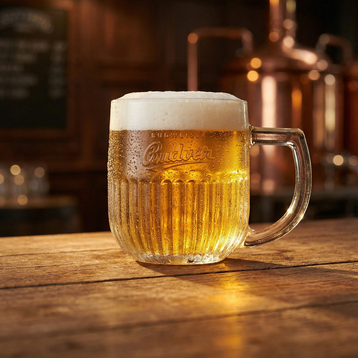 6x Budweiser Budvar beer glass 0.5l – relief mug, calibrated, robust, set of 6, catering – View 6
