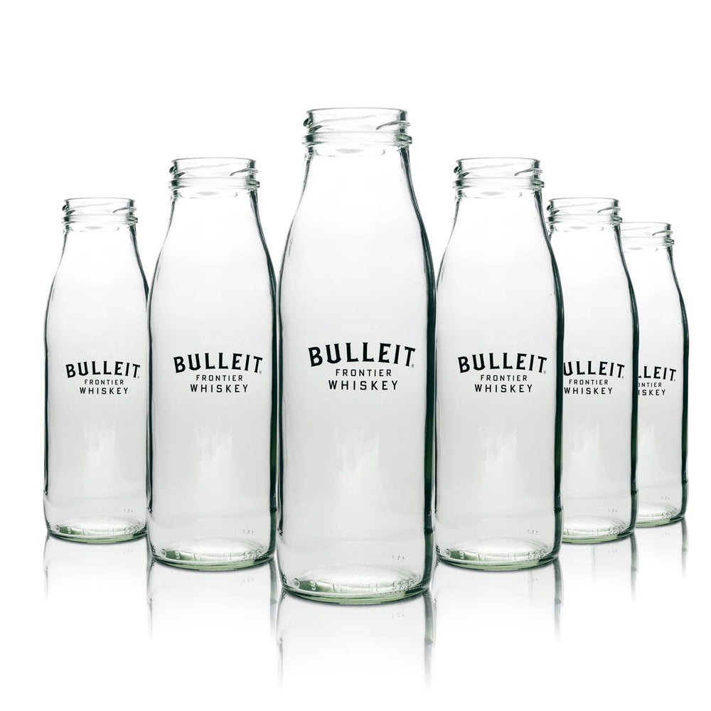 6x Bulleit Frontier Whiskey Glass Long Drink Frosted Glass