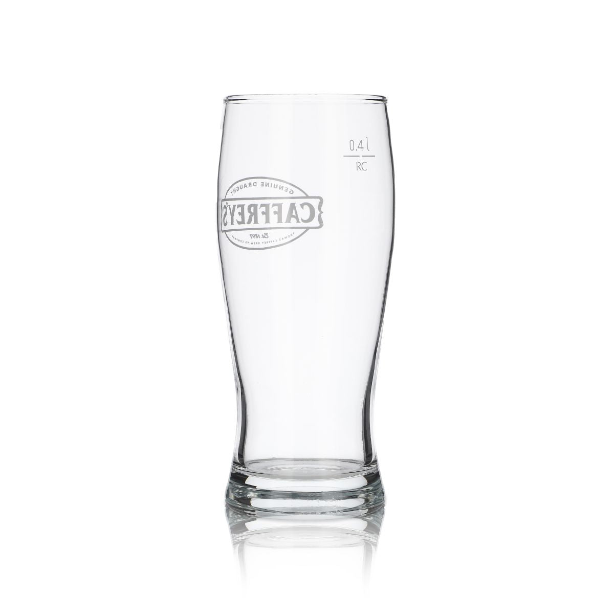 6x Caffrey's 0.4L Willi Becher Pint Beer Glass Set Irish Brewery Draught Beer – View 4