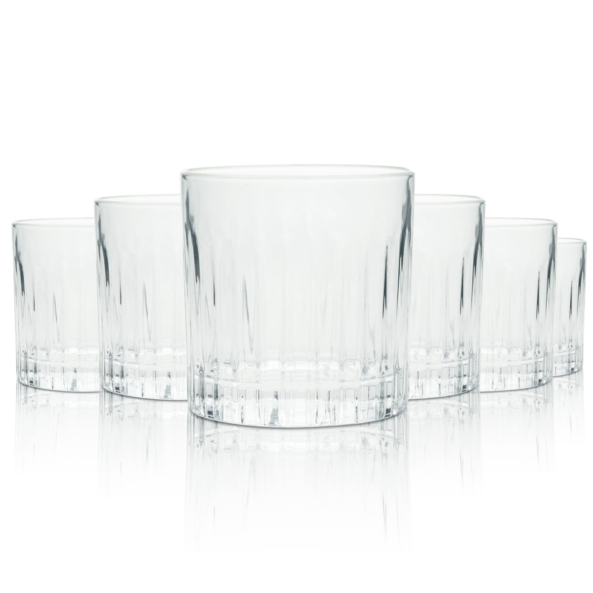 6x Campari Glass 0.31l Tumbler Timeless Relief Negroni Glasses Long Drink Spritz