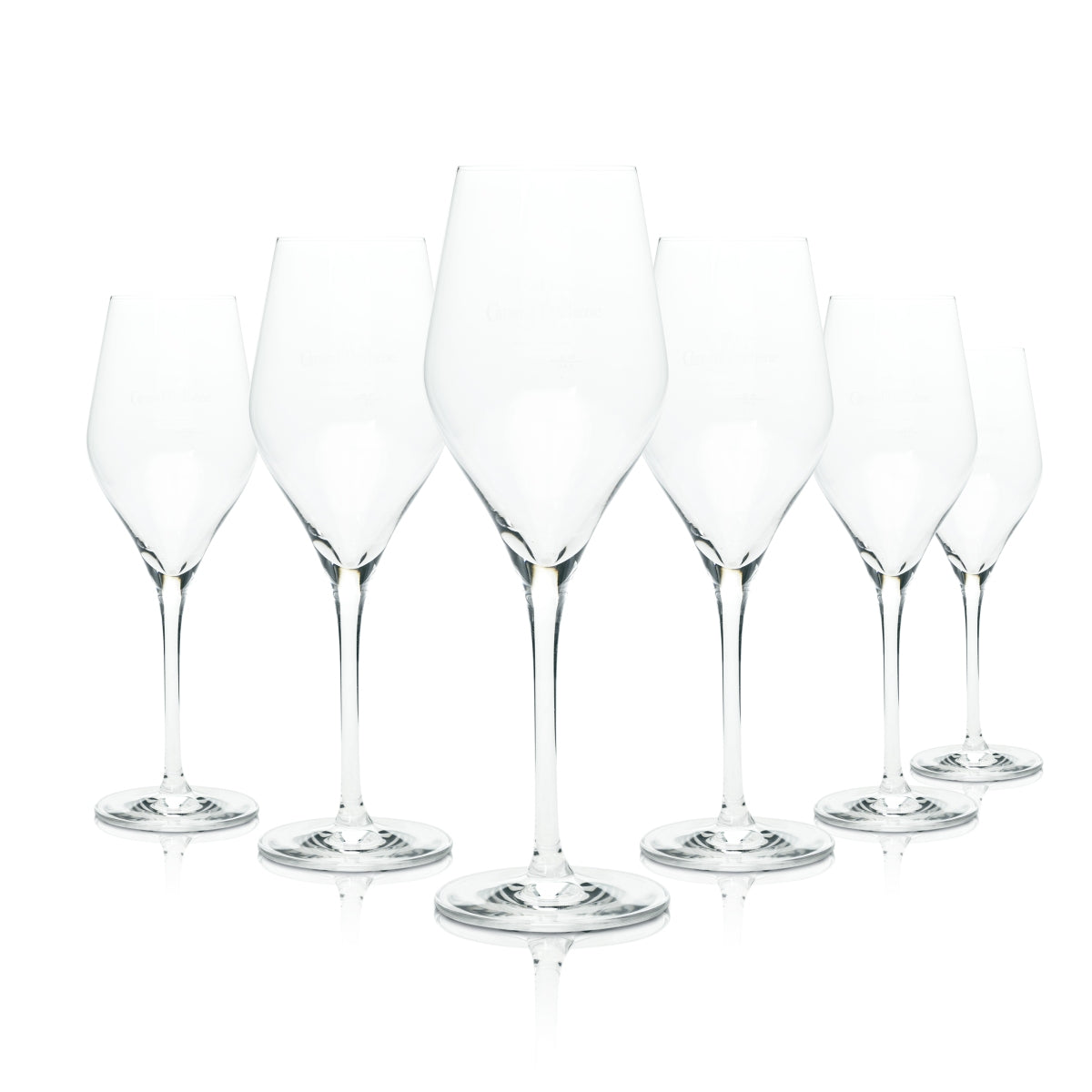 6x Canard Duchêne Champagne Glass 0.2l Flute Glasses Sparkling Wine Flute Elegant