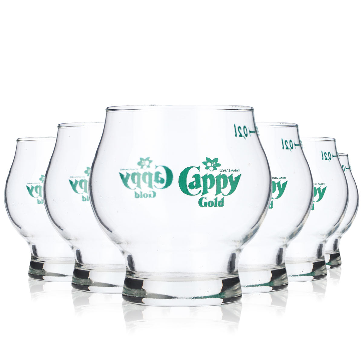6x Cappy juice glasses Juice glasses Fruit glasses 0.2 l Round tumblers – View 6