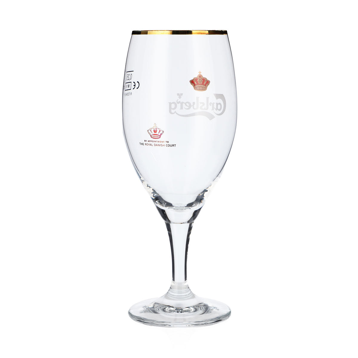 6x Carlsberg beer glass 0.25l beer glasses trophy lettering white Ritzenhoff – View 4