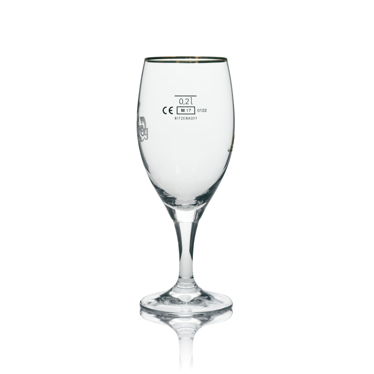 6x Carlsberg beer glass trophy with gold rim, 200 ml, Ritzenhoff – View 4