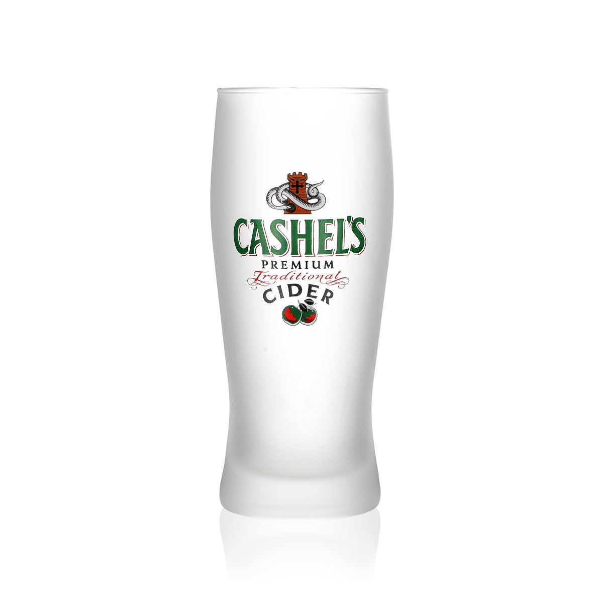 6x Cashels Glass 0.4l Glasses, fully satin-finished Irish Beer Milk Glass – View 2