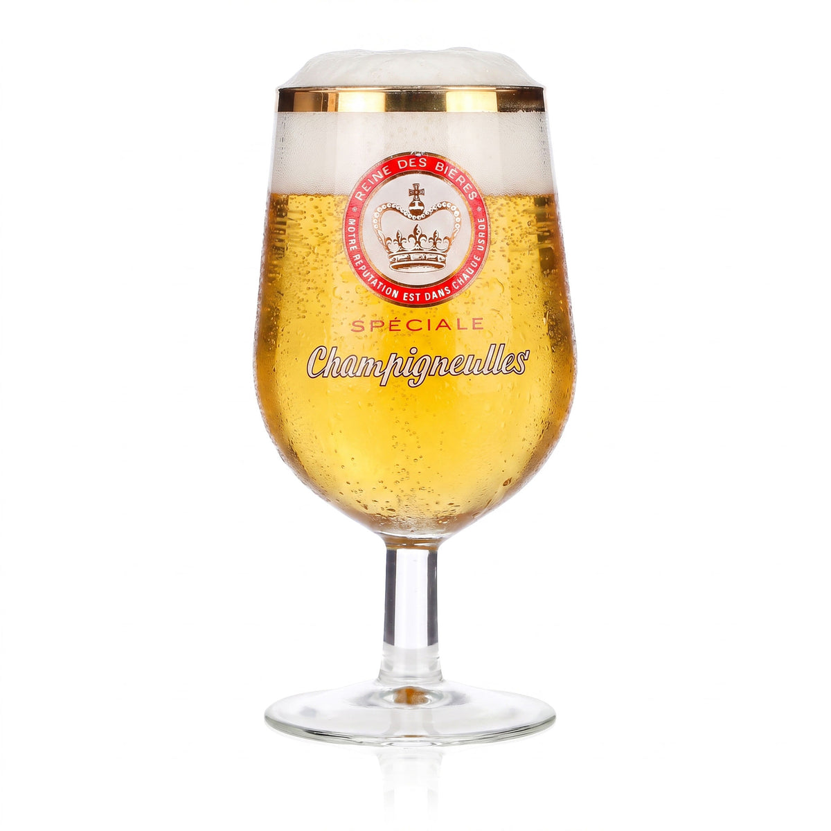 6 Champigneulles Beer Glasses, 0.25 L, Speciale with Gold Rim (Set of 6) – View 2