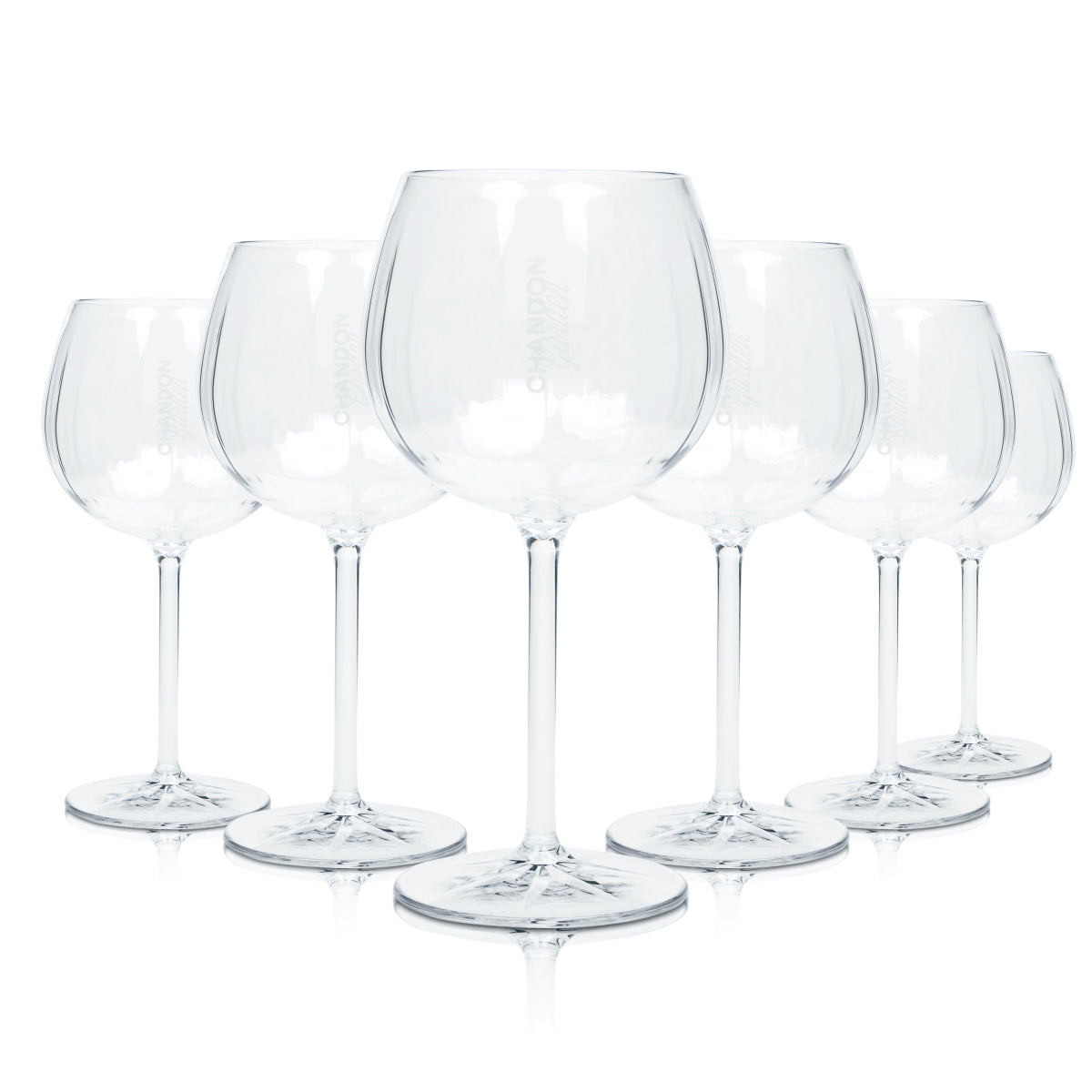 6x Chandon Garden Spritz Plastic Tritan Champagne Glass 46cl Balloon Glasses