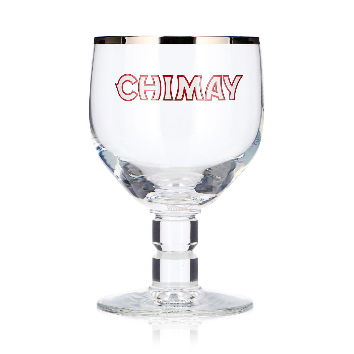 6 Chimay Beer Glasses, 0.18 L, Goblet, Silver Rim, Belgium – View 3