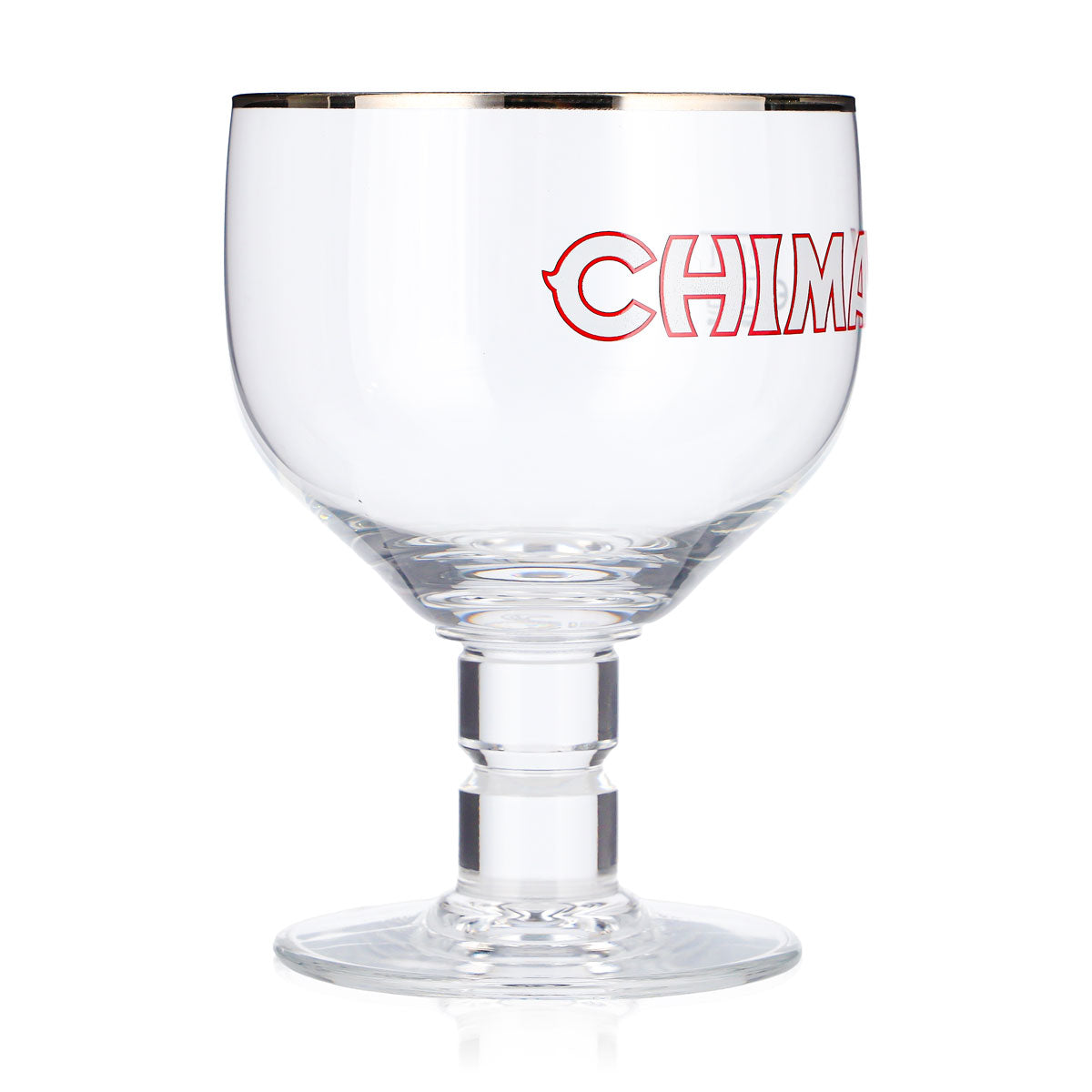 6 Chimay Beer Glasses, 0.25 L, Goblet, Silver Rim, Belgium (Set of 6) – View 3