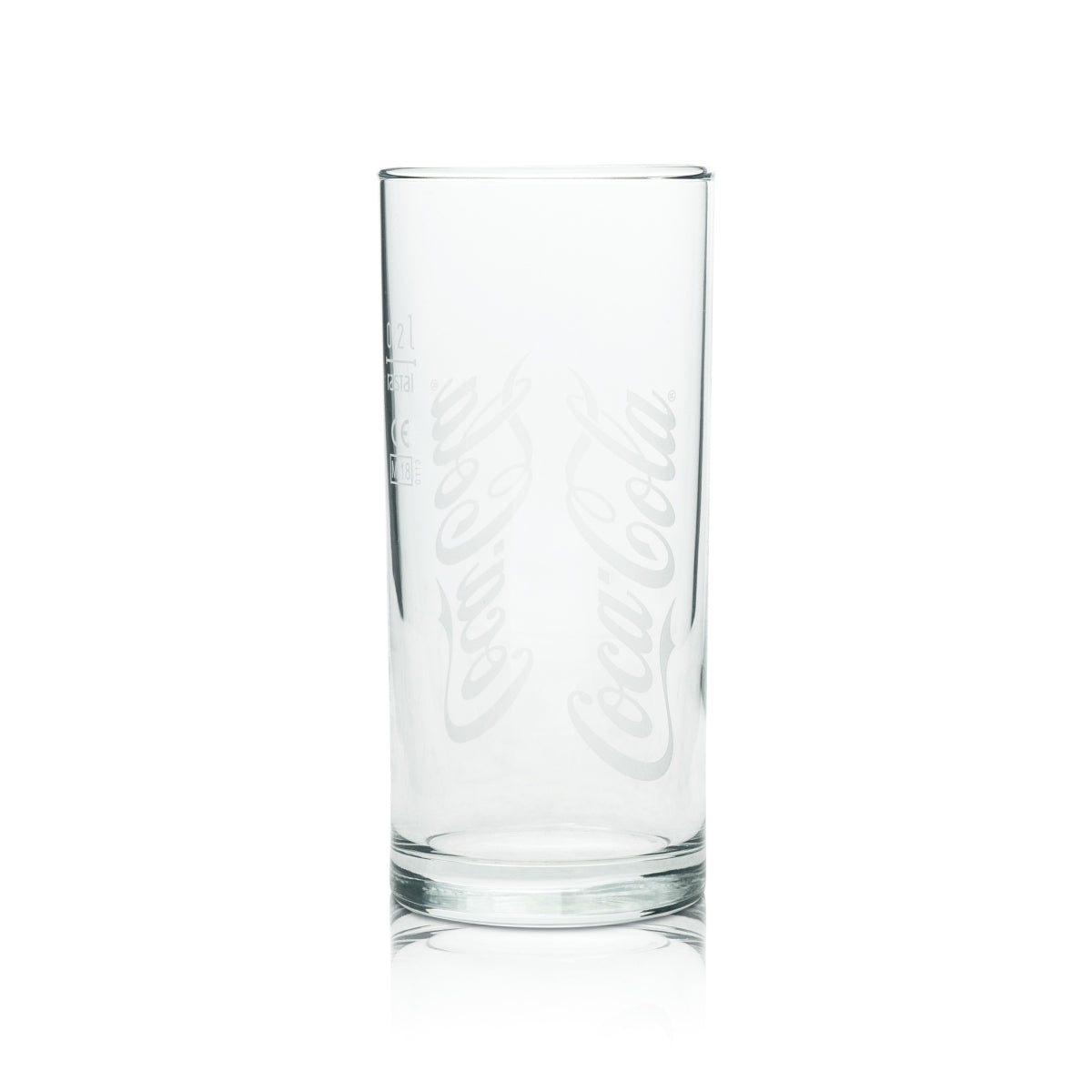 6x Coca Cola Glass 0.2l Wave Retro Old Version Glasses Double Wave Collector Bar – View 4