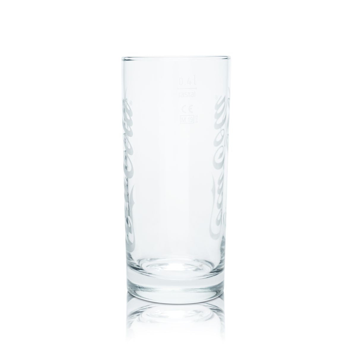 6x Coca Cola glass 0.4l soft drink glass soda glass long drink glass Wave glasses set