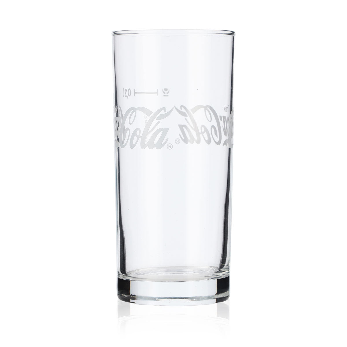 6x Coca Cola Long Drink Glass Cola Glass 0.2 L Cup Horizontal Lettering – View 3
