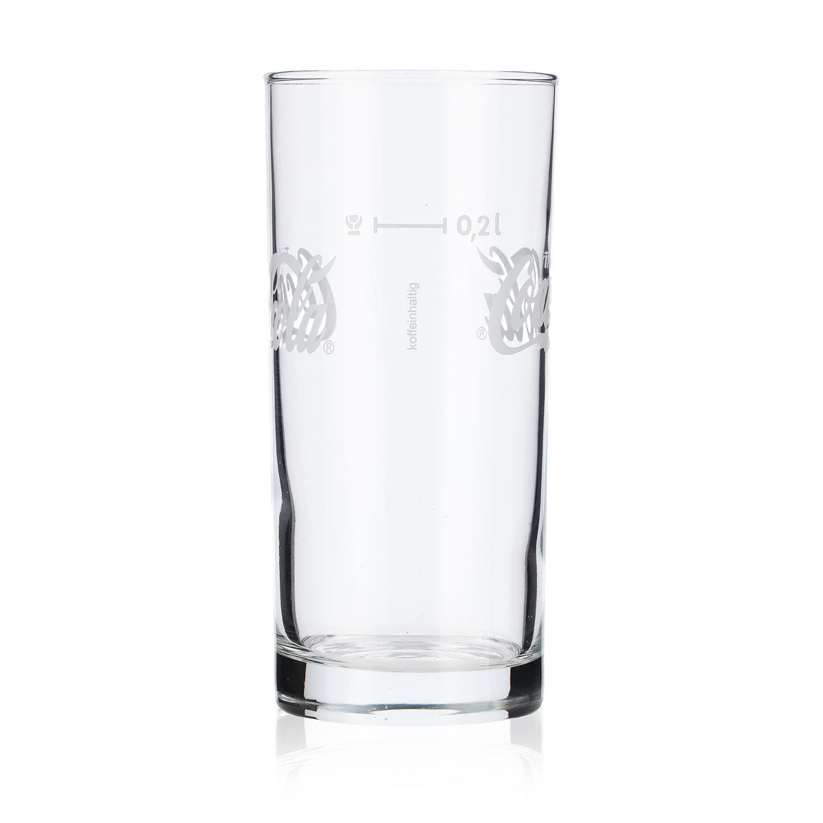 6x Coca Cola Long Drink Glass Cola Glass 0.2 L Cup Horizontal Lettering – View 4
