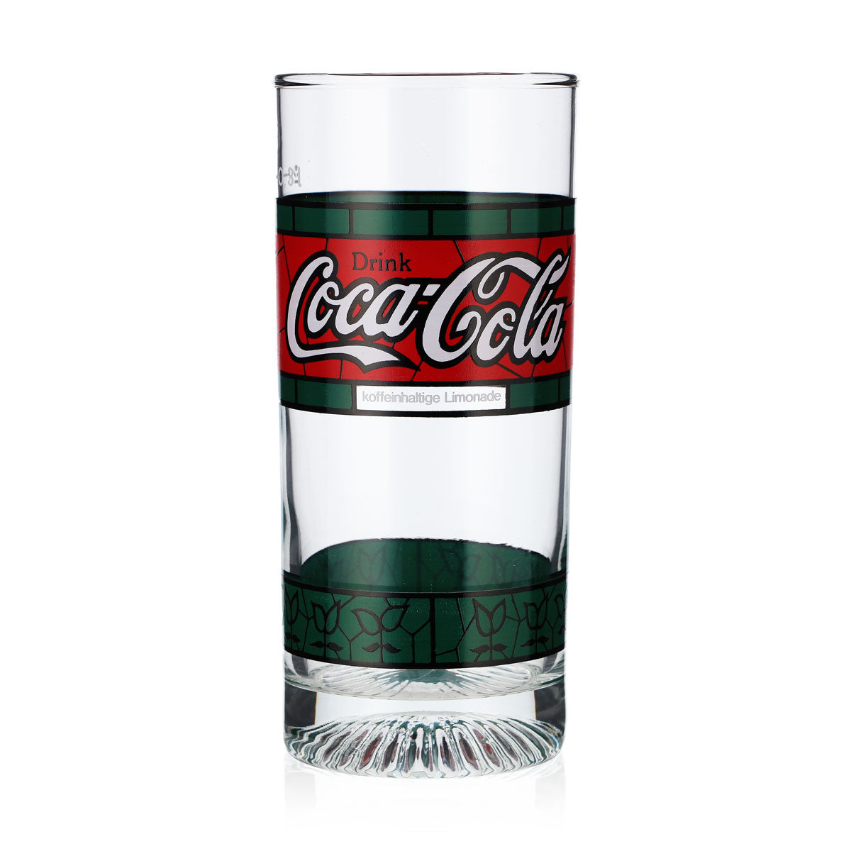 6x Coca Cola Tiffany Glasses 1980s Green Red Edition Long Drink 0.3l – View 4