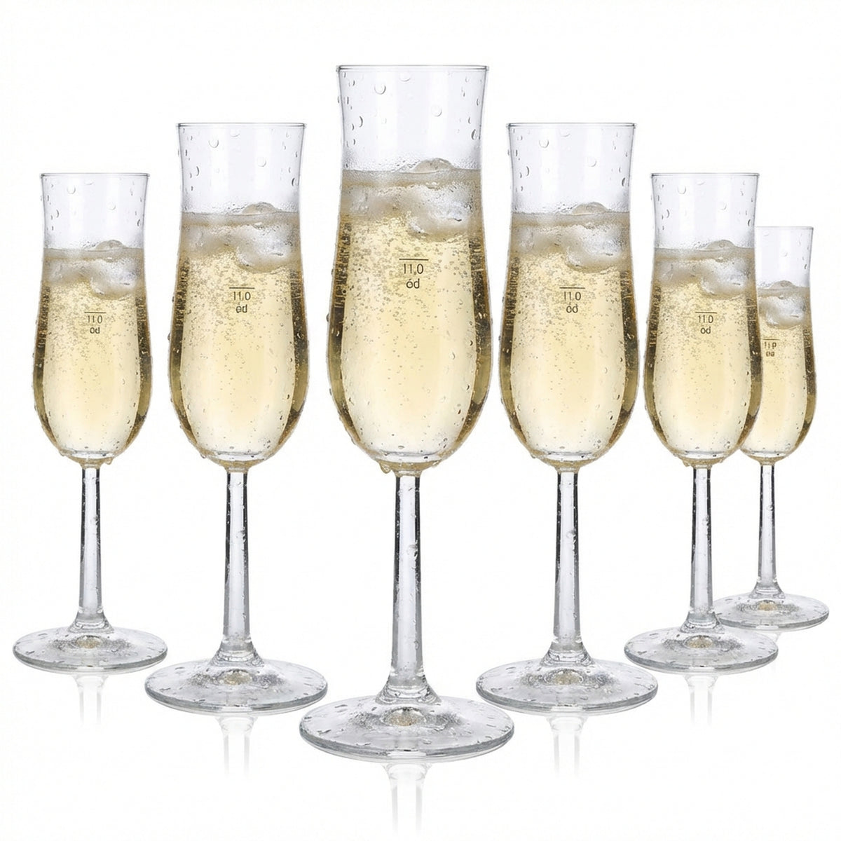 6x Codorniu sparkling wine glasses Flute glasses Sparkling wine glasses Flute 0.1l
