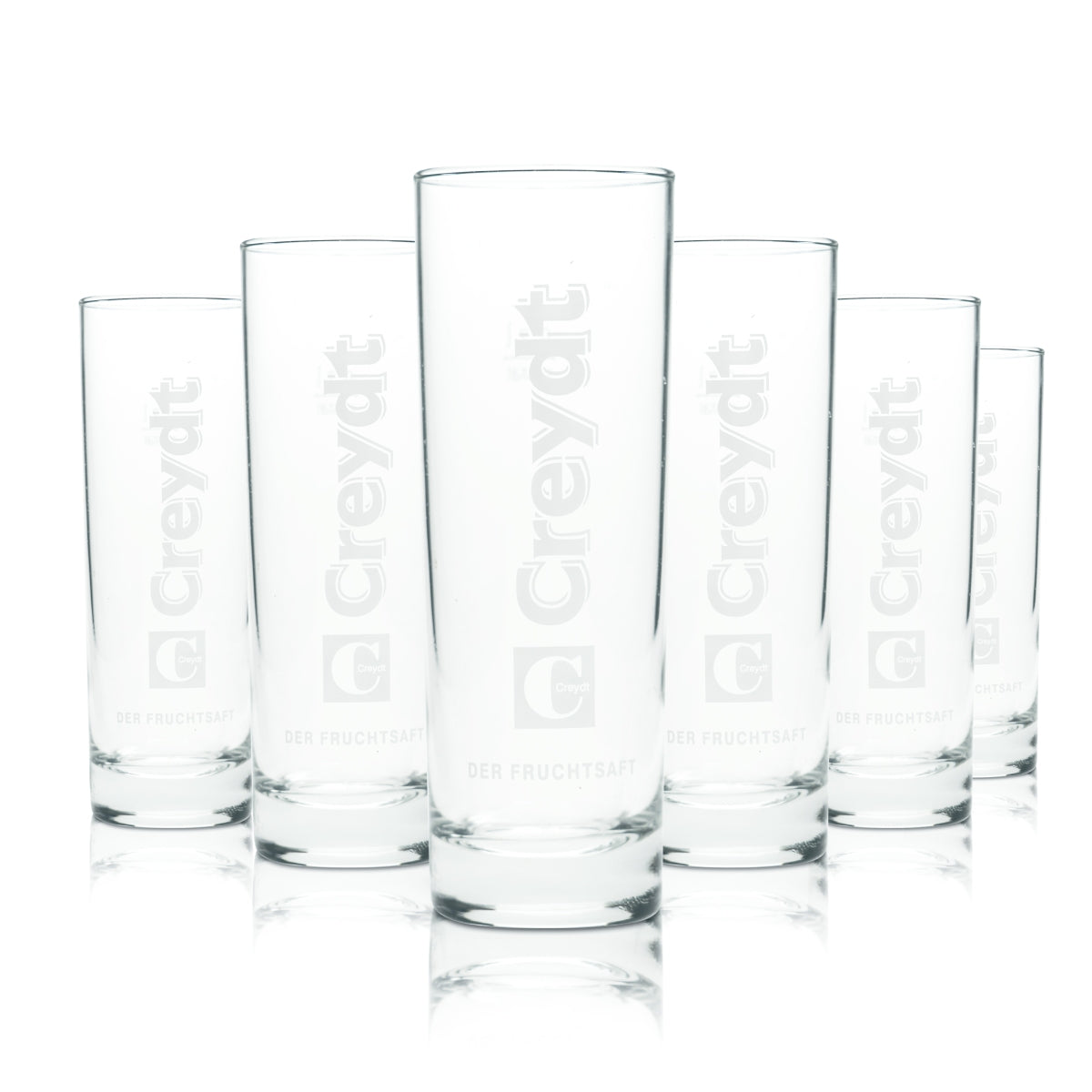 6x Creydt juice glass 0.2 l cup soft drink lemonade glasses fruit Weser Gastro