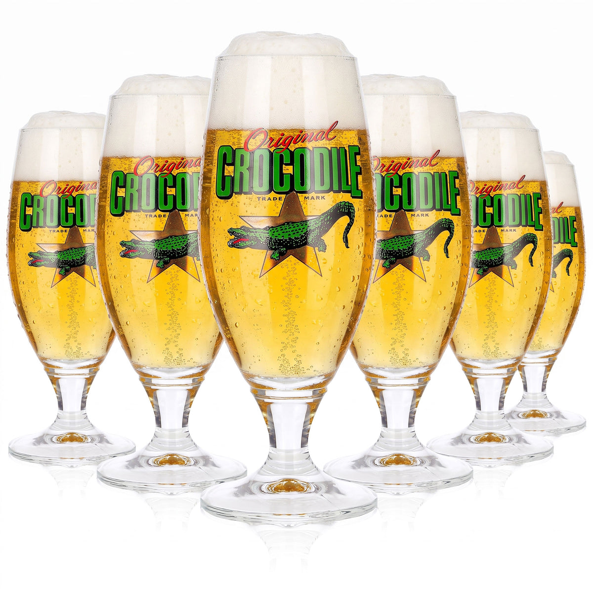6 Crocodile Beer Glasses, 0.25 L, Ritzenhoff (Set of 6)