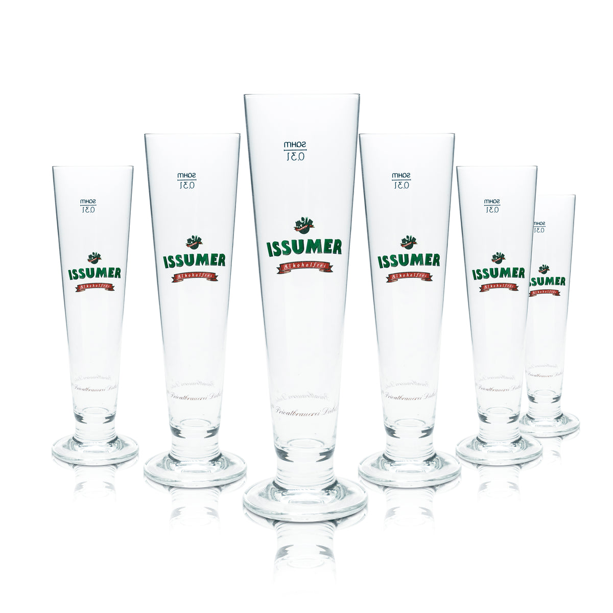 6x Diebels Beer Glass 0.3l Tulip Cup Issumer Non-Alcoholic Glasses Gastro Pub – View 5