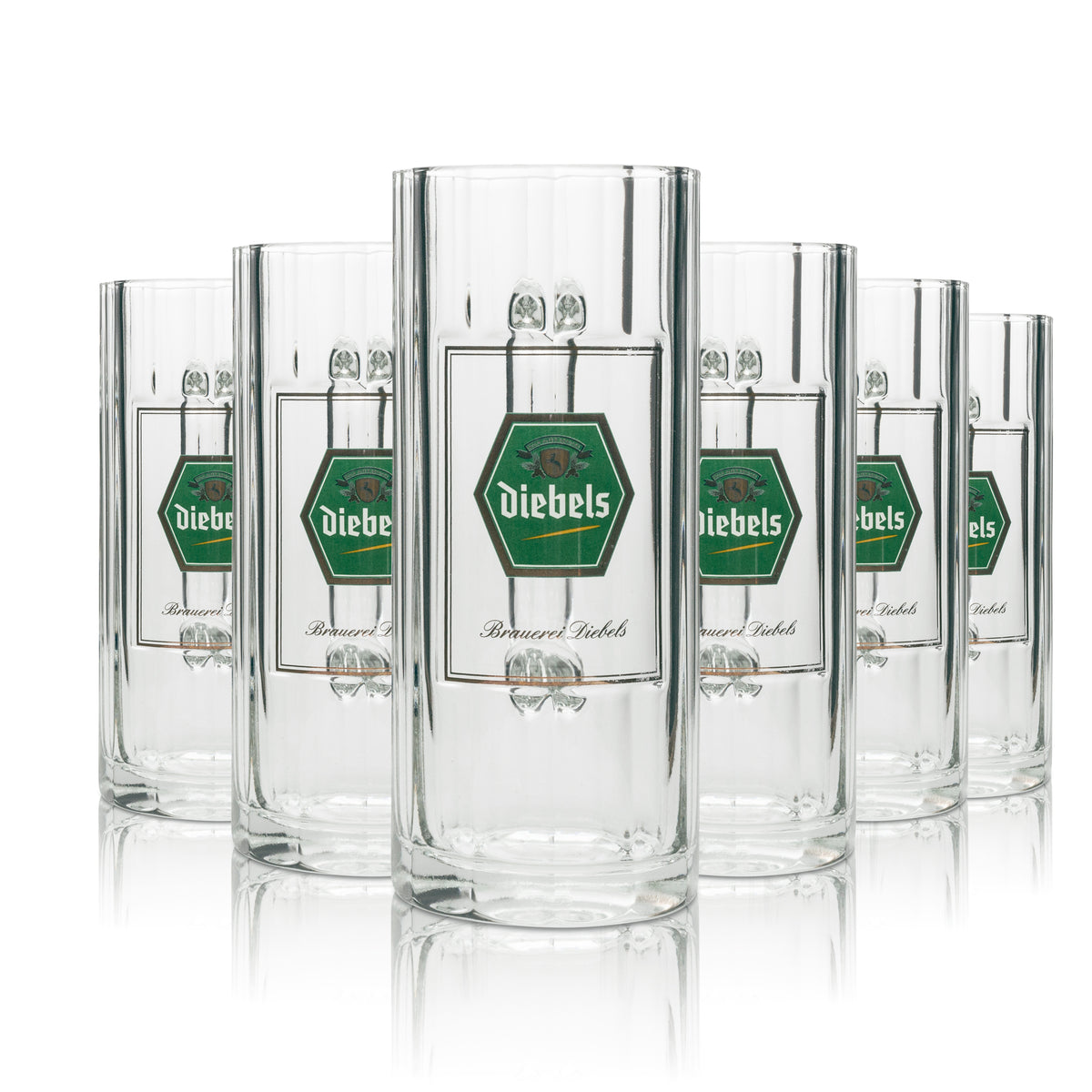 6x Diebels beer glass 0.4l mug Sahm – View 4
