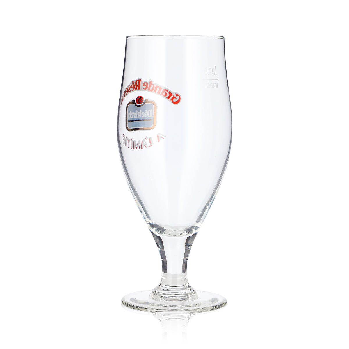 6x Diekirch Beer Glass, 0.25 L, Grande Reserve A L'Amitié Brown Beer (Set of 6) – View 5