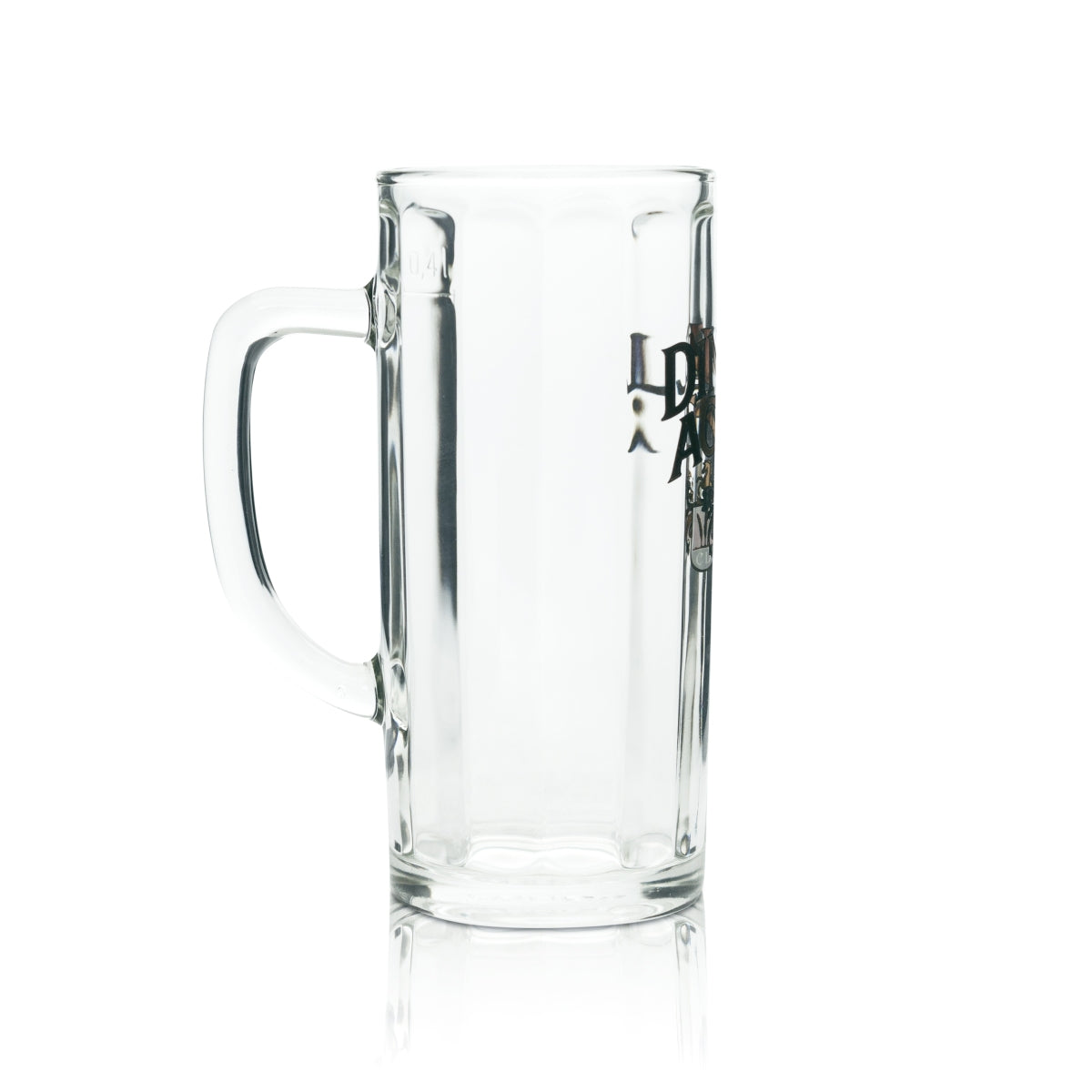 6x Spelt Beer Glass 0.4l Mug CD Moldau Sahm Seidel Handle Glasses Pils – View 3