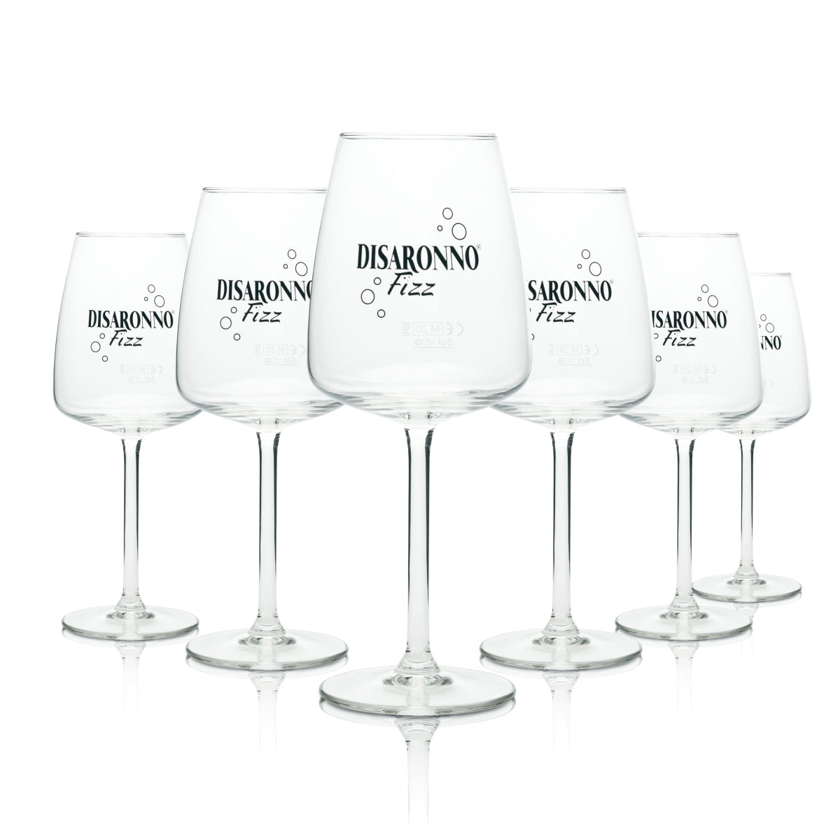 6x Disaronno Amaretto Glass 0.3l Wine Glass Fizz Aperitif Liqueur Glasses Balloon Bar – View 2