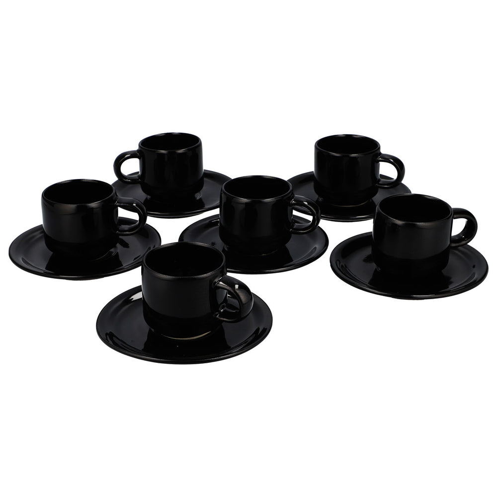 6 Disaronno Liqueur Glasses, 0.07 L, with Saucers, Ceramic (Set of 6)