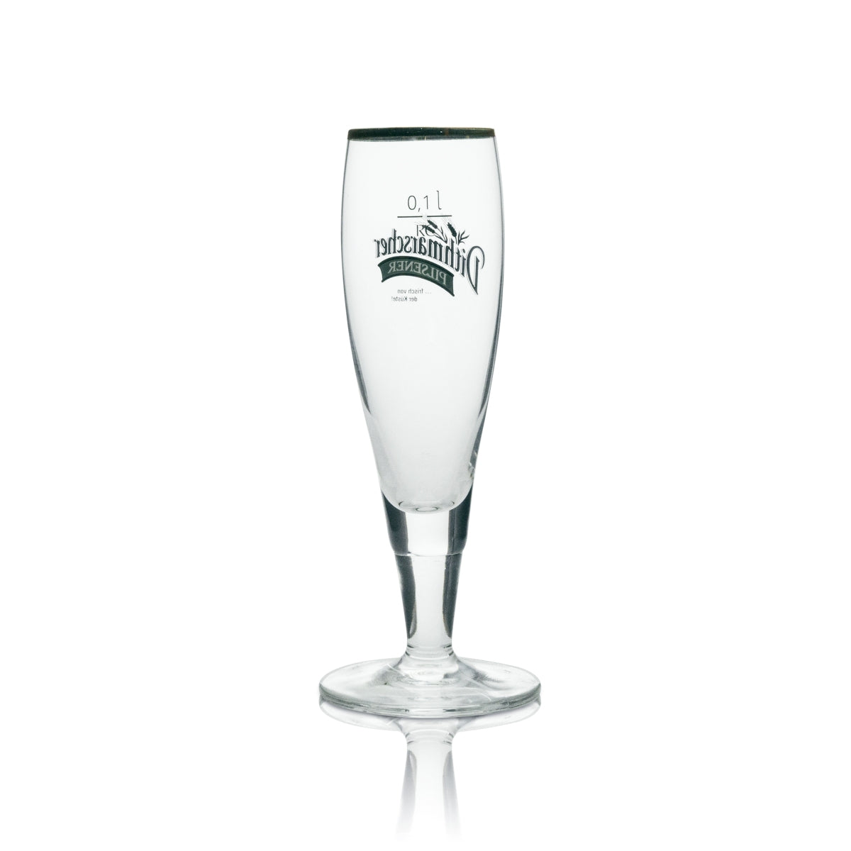 6x Dithmarscher beer glass 0.1 l cup with gold rim, Ritzenhoff – View 3