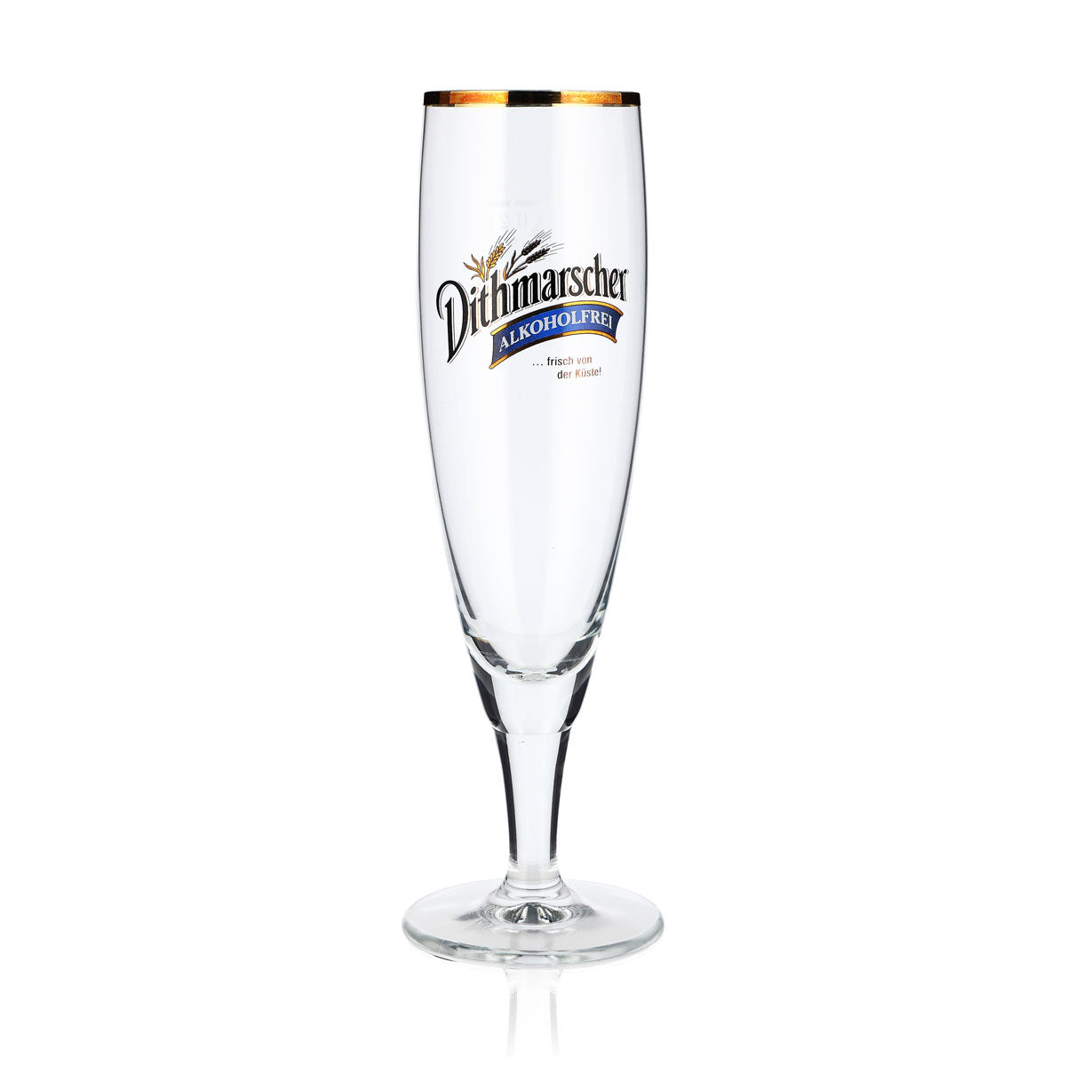 6 Dithmarscher Beer Glasses, 0.2 L, Goblet-Style, Non-Alcoholic, Gold Rim, Ritzenhoff (Set of 6) – View 2