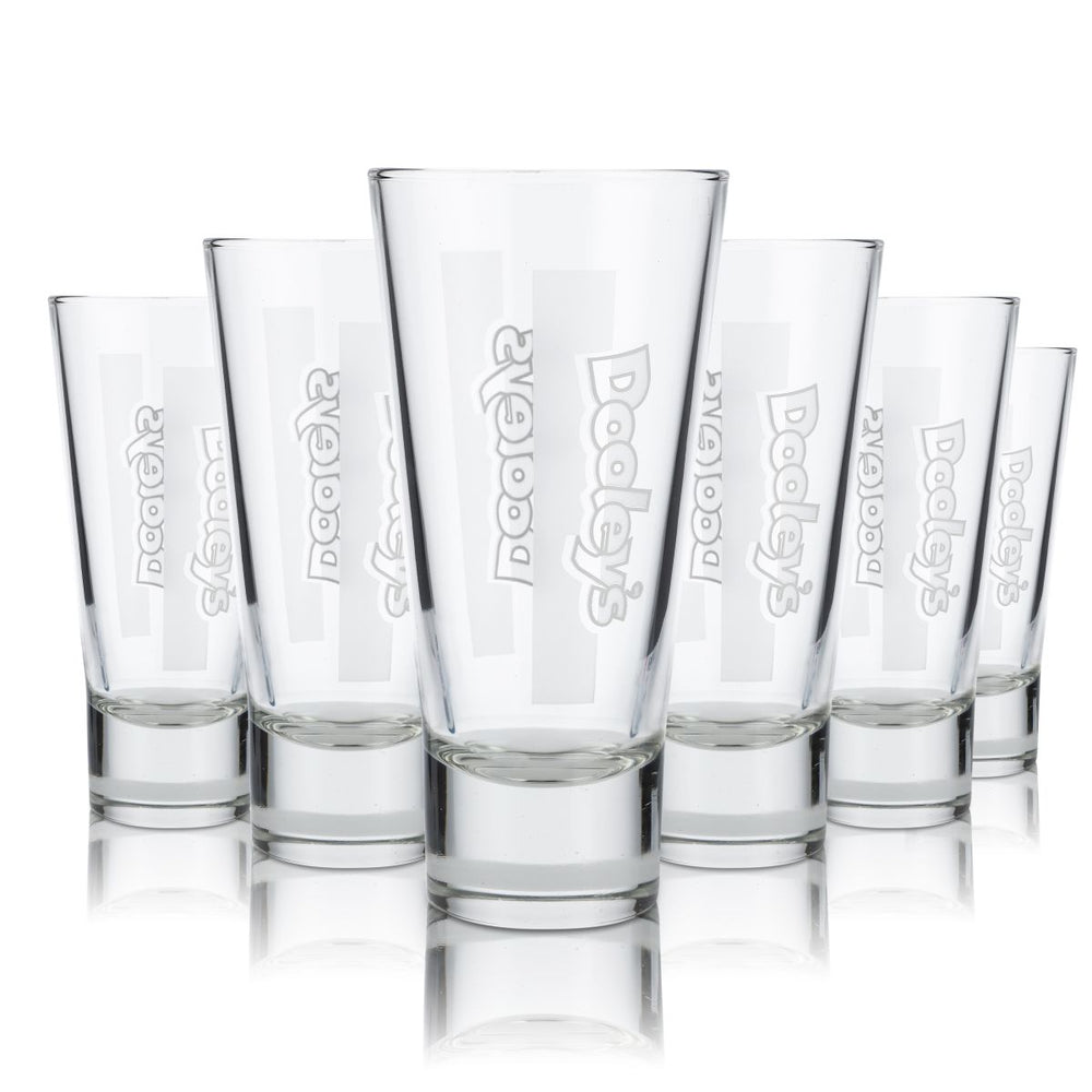 6x Dooleys glass 0.318l long drink glass tumbler latte macchiato glasses set Gastro