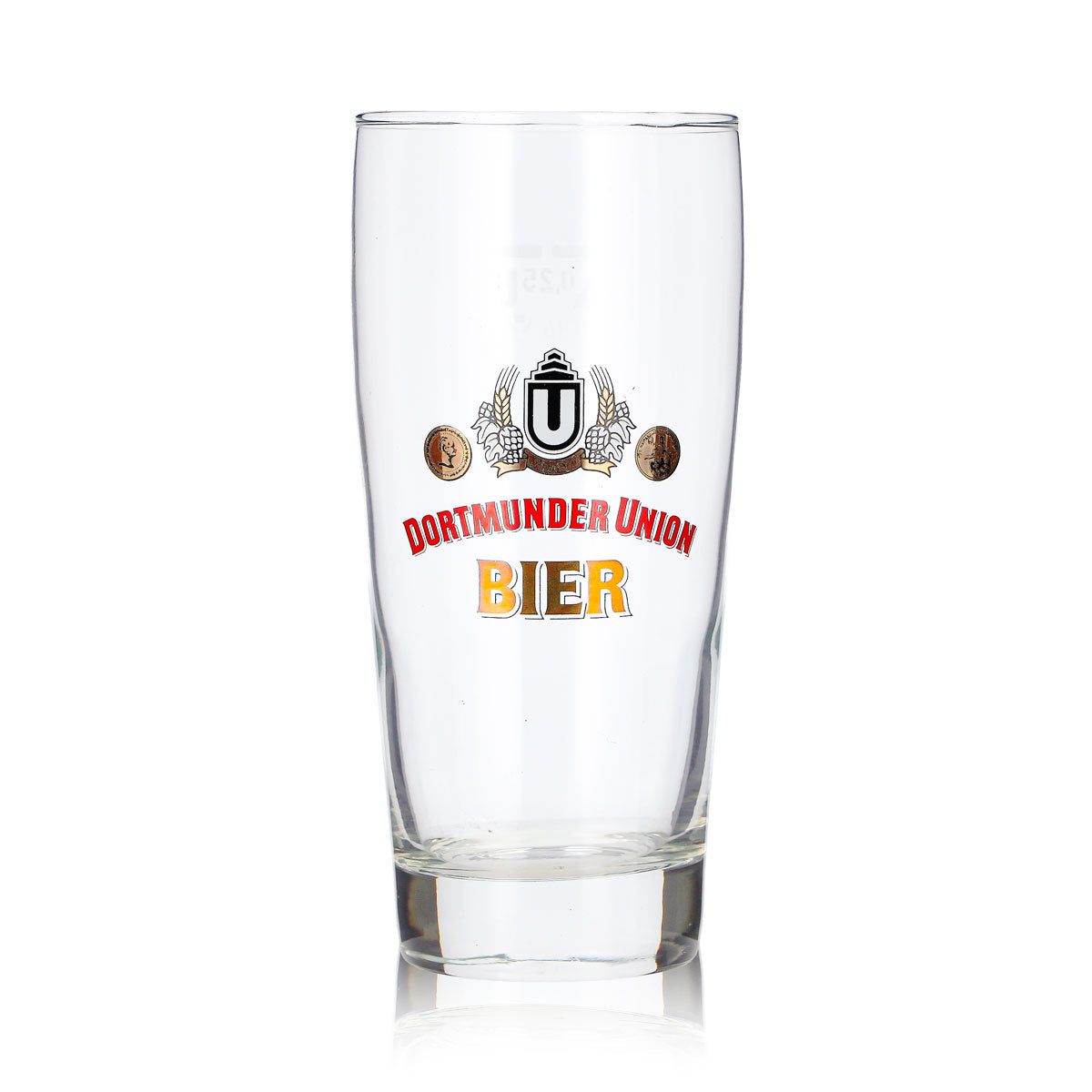 6x Dortmunder Union Beer Glass, 0.25 L, Willi Mug with Red Lettering (Set of 6) – View 3