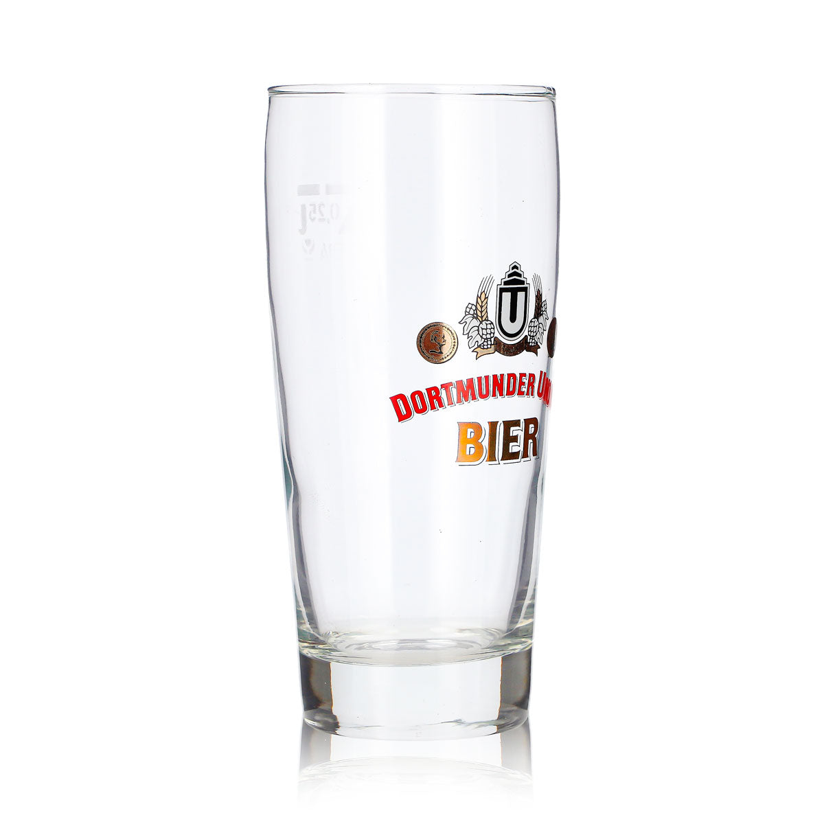 6x Dortmunder Union Beer Glass, 0.25 L, Willi Mug with Red Lettering (Set of 6) – View 4