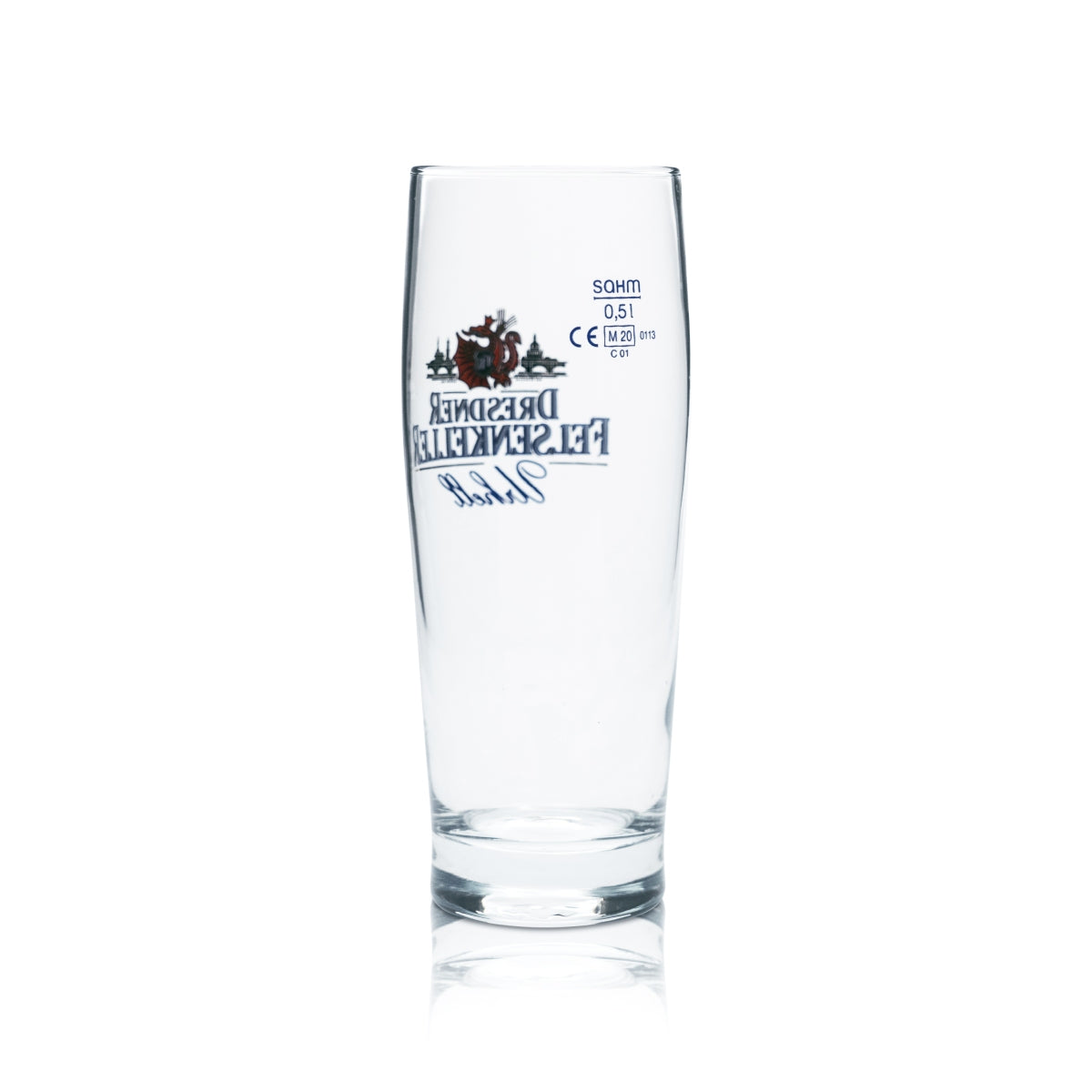 6x Dresdner Felsenkeller Beer Glass 0.5l Mug Glasses Calibrated Gastro Brewery – View 3