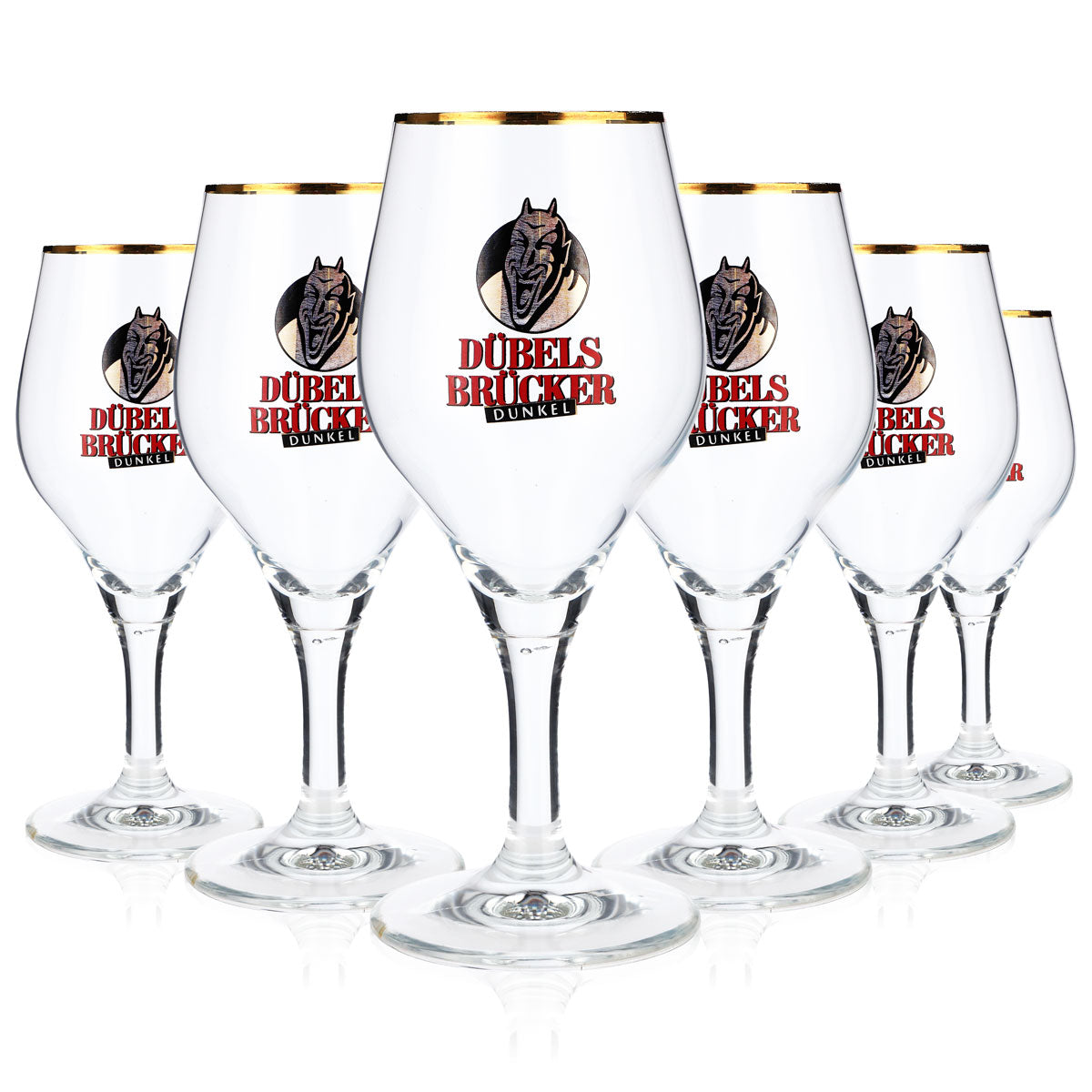 6x Dübelsbrücker beer glasses Beer glasses Glass 0.3l Goblet Dark – View 5