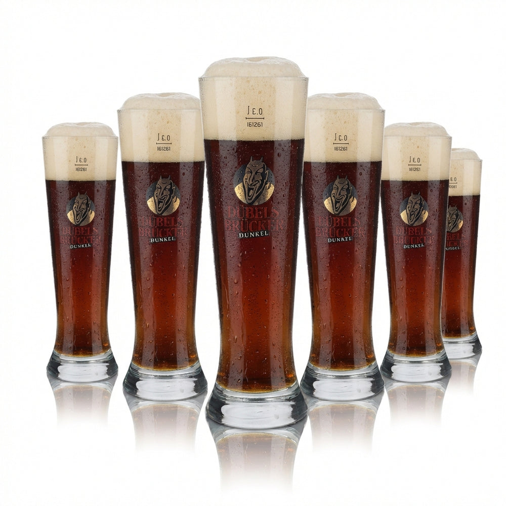 6x Dübelsbrücker Glass 0.3l Merkur Tulip Beer Glass Trophy Glass Set Brewery