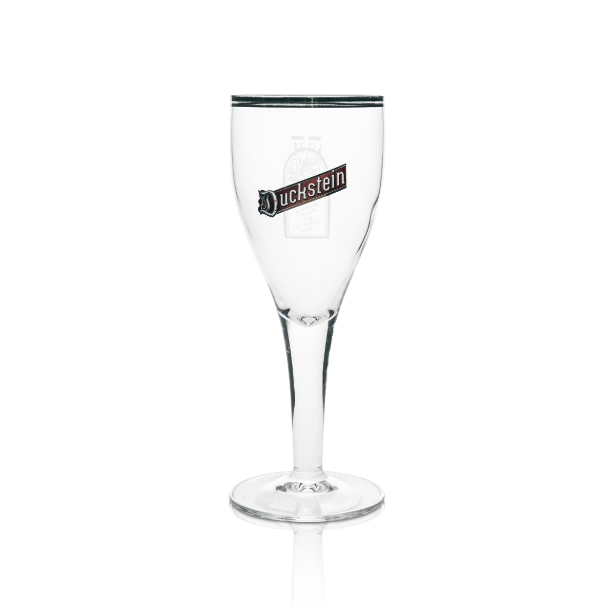 6x Duckstein beer glass trophy 0.3l silver rim double Sahm – View 2