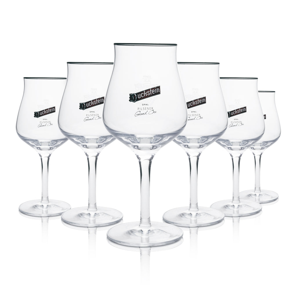 6x Duckstein Beer Glass Tasting Set 0.3l Opal Pilsner Grand Cru