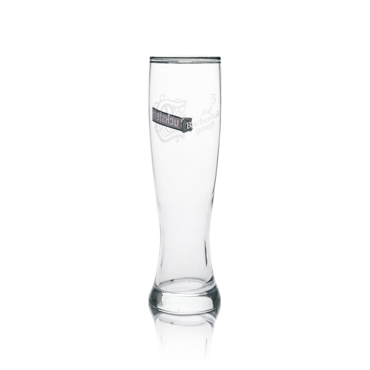 6x Duckstein Beer Glass Wheat 0.5l Silver Rim Double Sahm – View 3