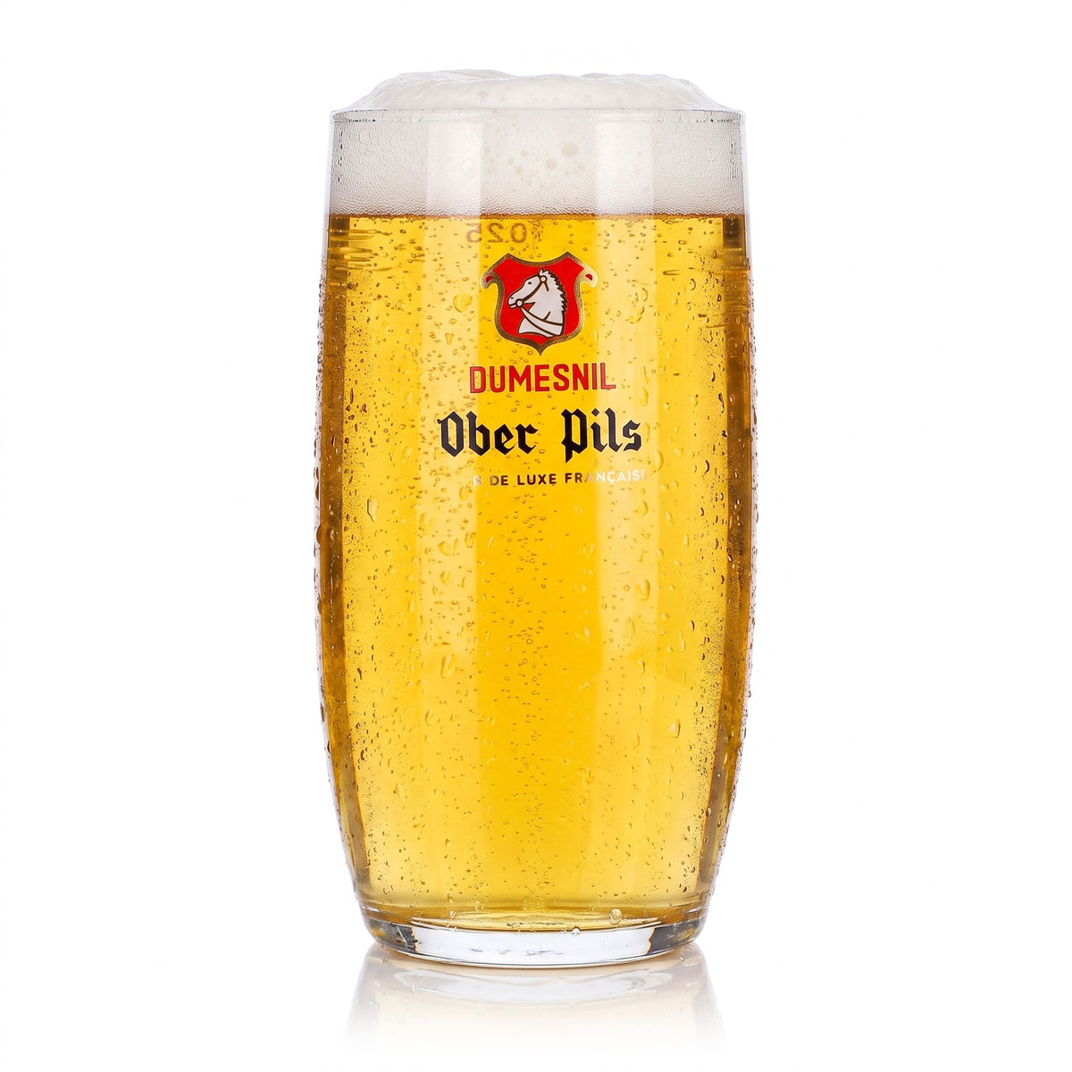 6 Dumesnil Beer Glasses, 0.25 L, Ober Pils, Red Logo – View 2