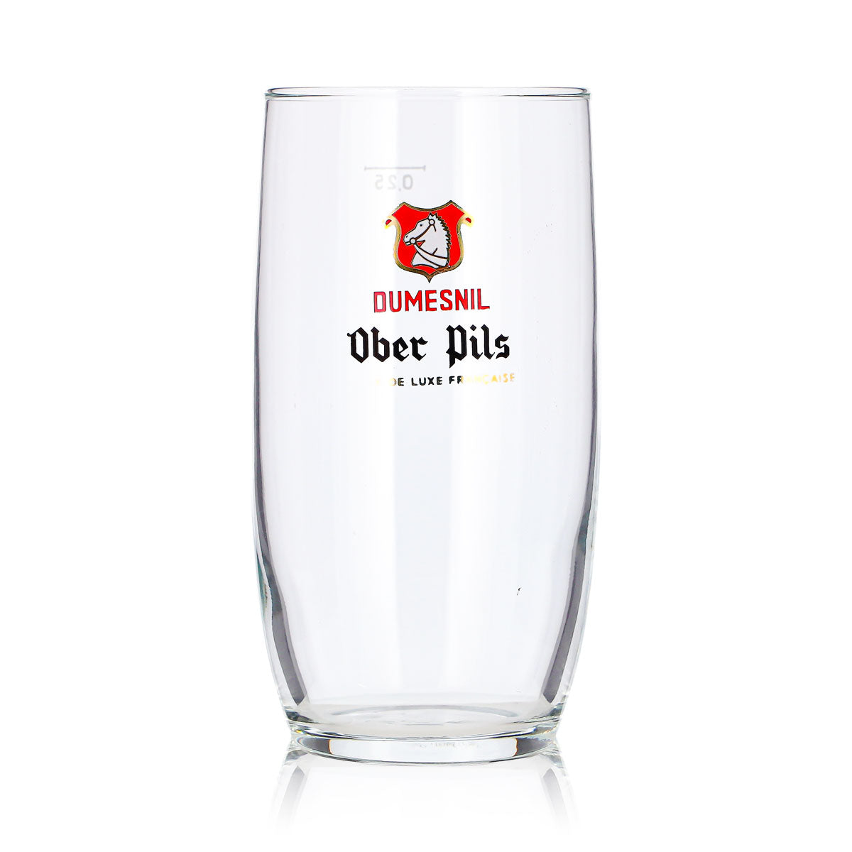 6 Dumesnil Beer Glasses, 0.25 L, Ober Pils, Red Logo – View 3
