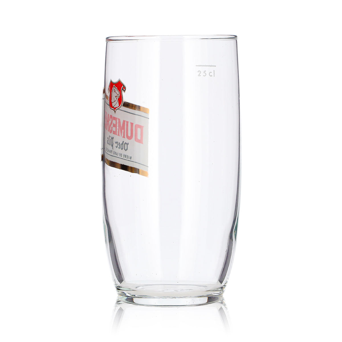 6 Dumesnil Beer Glasses, 0.25 L, Ober Pils, White/Gold Logo – View 5