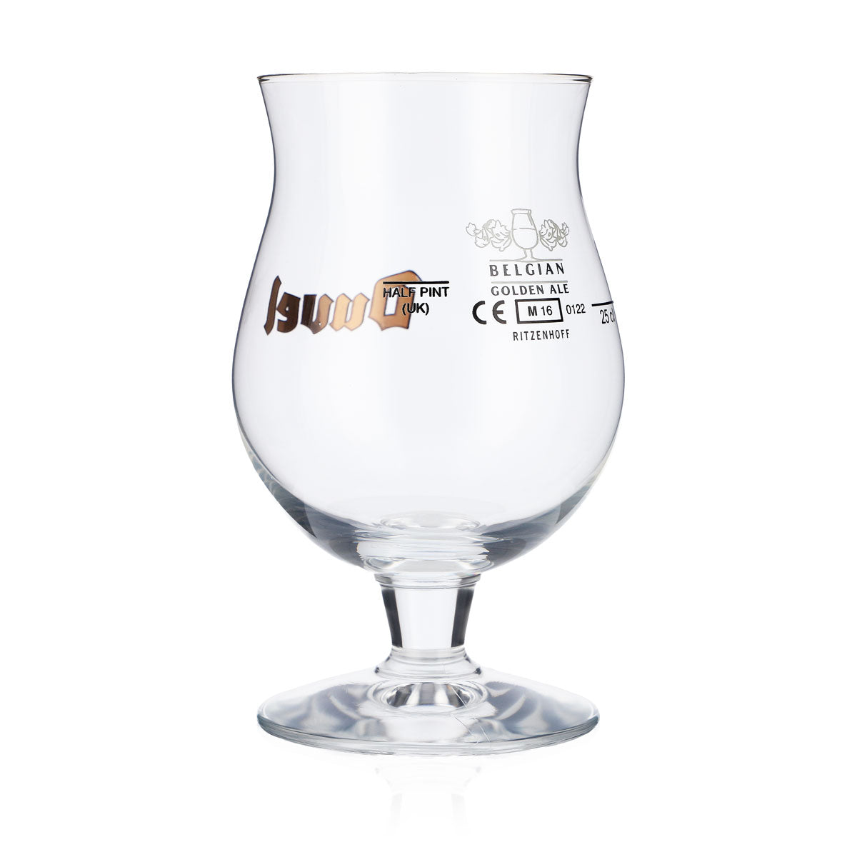 6x Duvel beer glasses Beer glasses, bulbous 0.25 l Golden logo – View 4