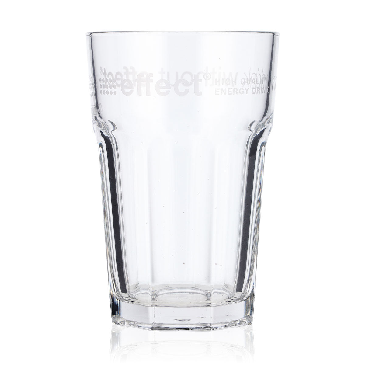 6x Effect Energy Glass 0.3l Glasses Long Drink Glass White Lettering – View 2