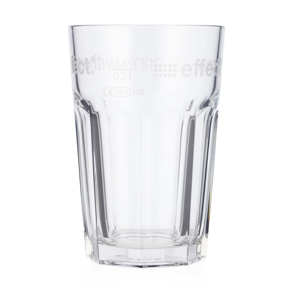 6x Effect Energy Glass 0.3l Glasses Long Drink Glass White Lettering – View 3